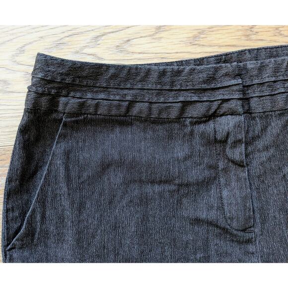 NEW Larry Levine Jeans 14 Black Gray High Rise Straight Stretch Dressy Career - Picture 6 of 10